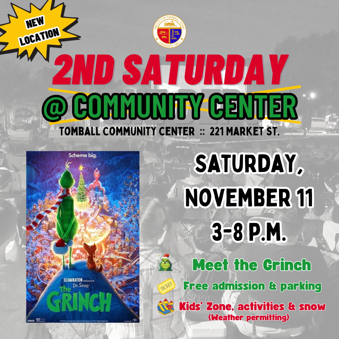 graphic of NEW LOCATION for 2nd Saturday