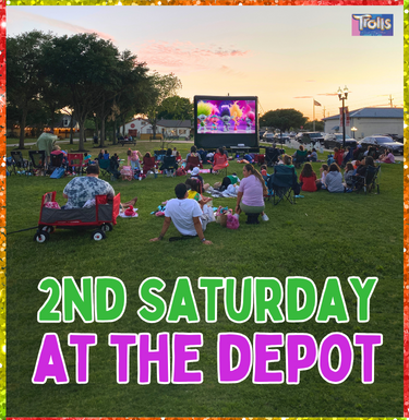 2nd Saturday graphic of Trolls Band Together on April 13