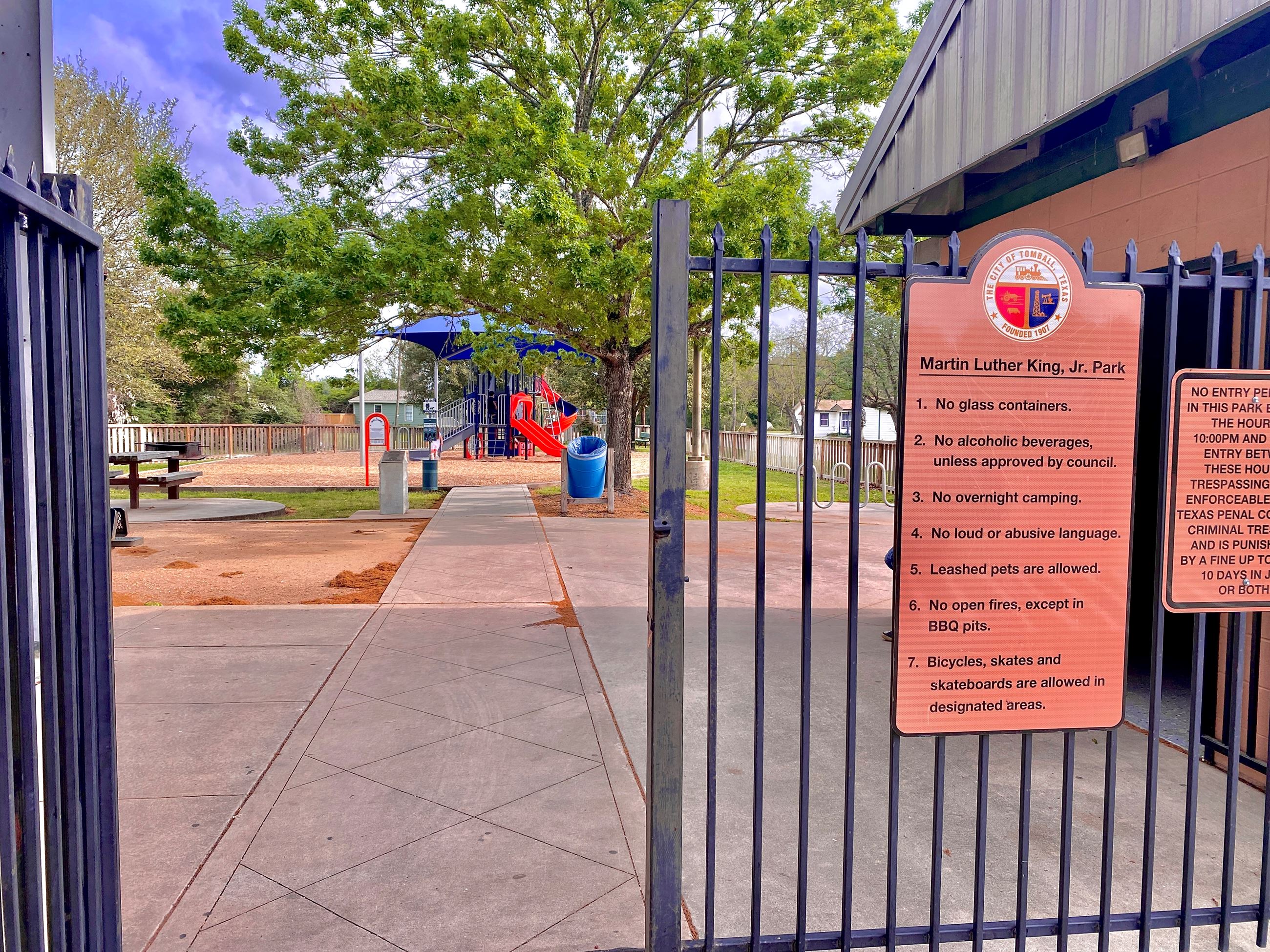 Martin Luther King Jr. Park entrance