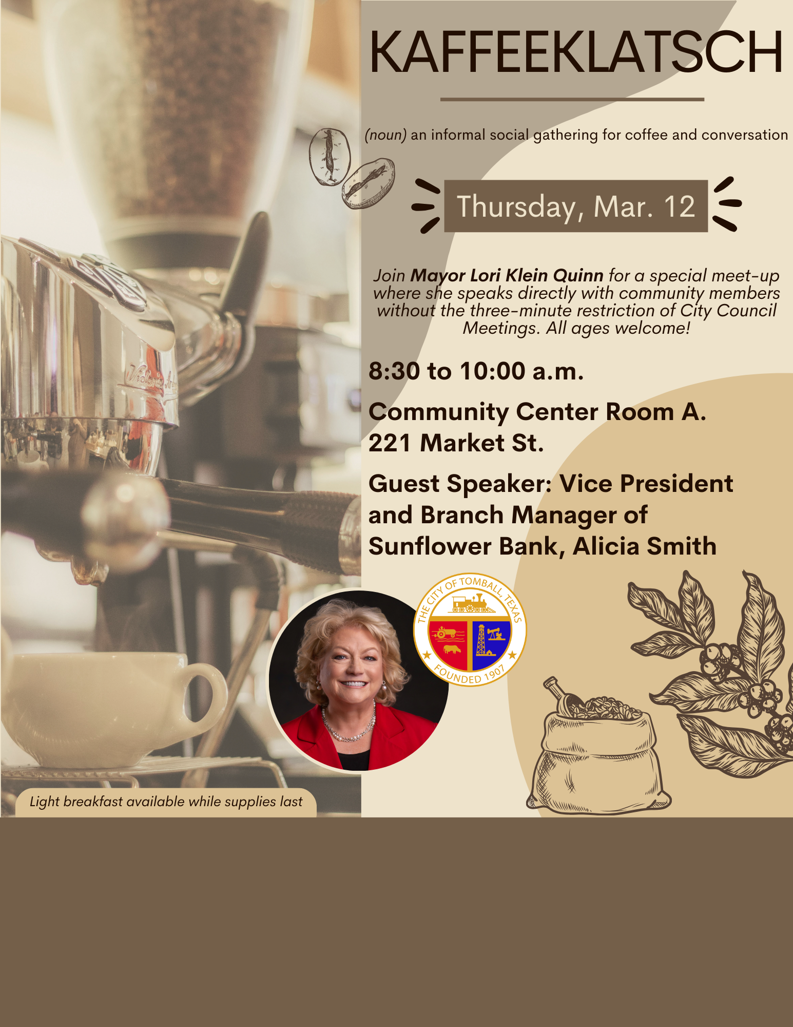 Slideshow Image for March 2026 Kaffeeklatsch