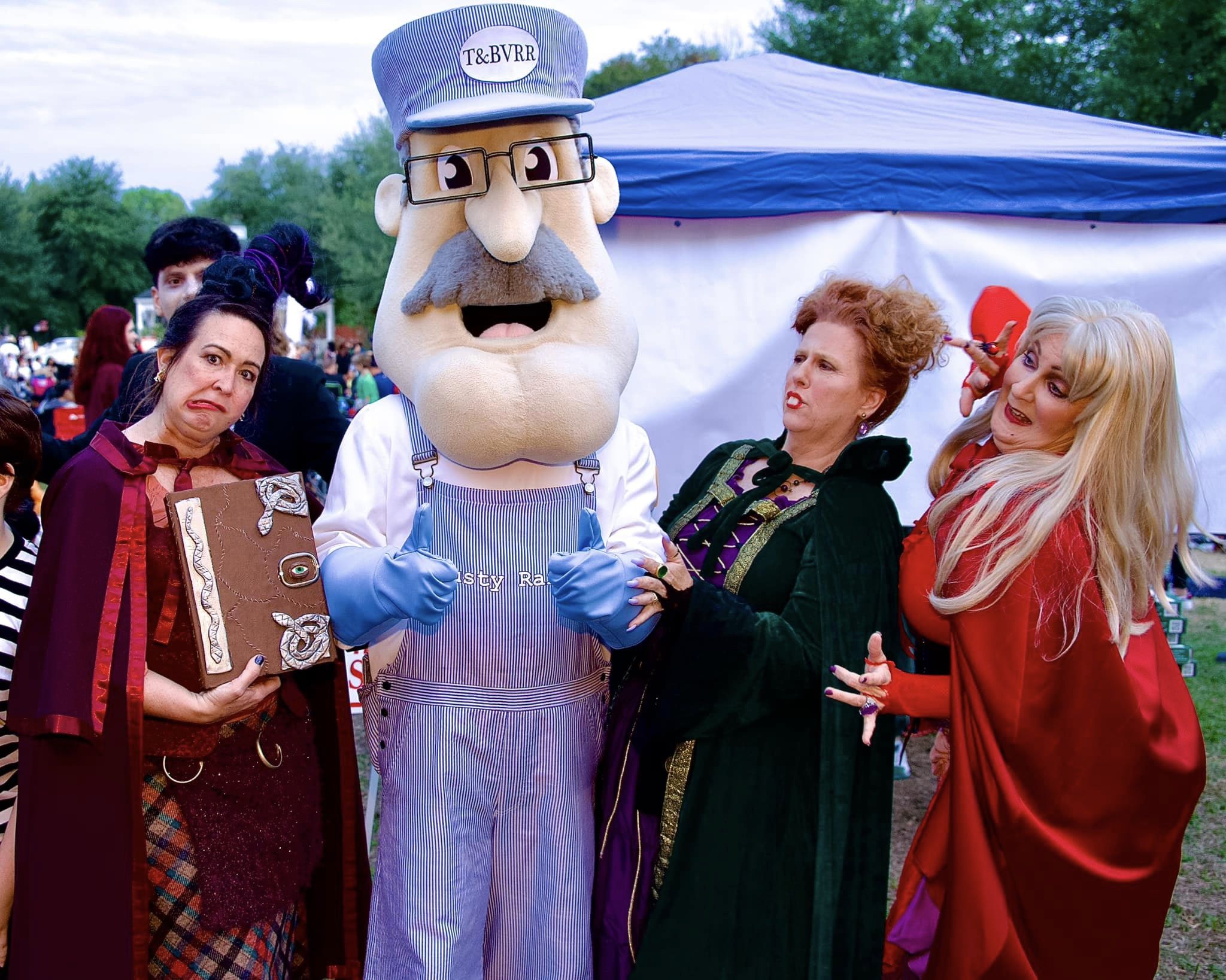 picture of the Sanderson sisters from Hocus Pocus and Rusty Rails