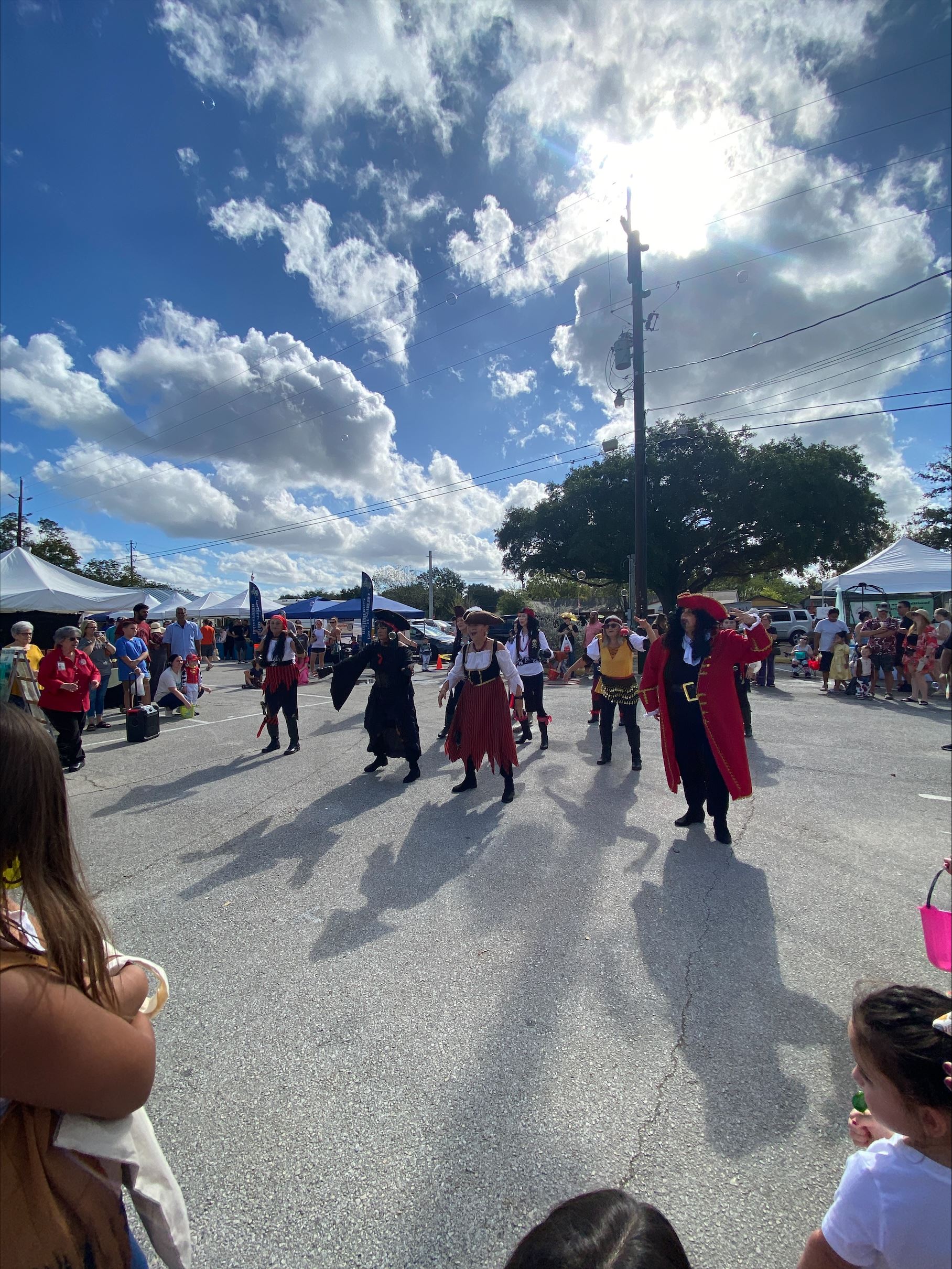 picture of Just Dance performers dressed as Pirates showing off their dance skills